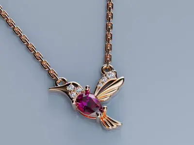 Pendant Bird  3D print model