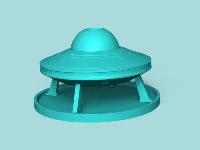Alien UFO Incense Cascade - Spaceship Decoration 3D print model