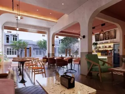 Modern Coffee Interior 3D model