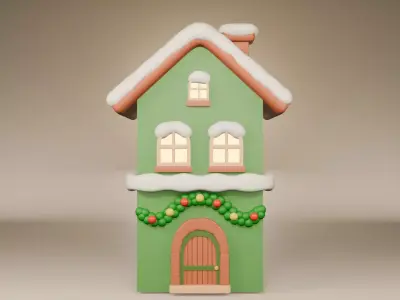 Christmas Village 3D Model Pack 3D model