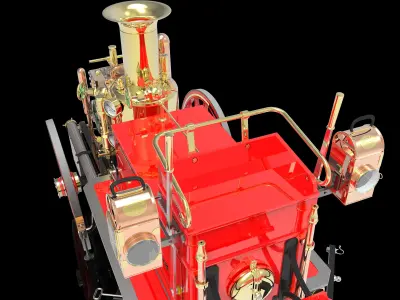 SHAND MASON STEAM POWERED FIRE ENGINE 3D print model