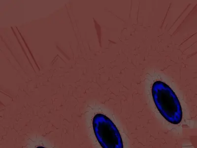 King White Snake Low-poly 3D model