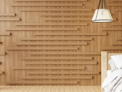 Wall wood V03 for your interior wall wood 3D model