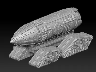 WAR-ENGINS of the Armageddon set 8 Ordinatus-Akytaeusir 3D print model