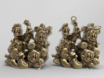 micky friends decor 3D print model