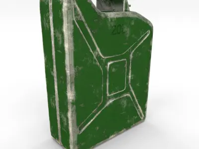 Jerry Can Worn PBR Low-poly 3D model