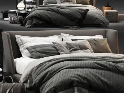 Bed Collection 04 - 10 Items 3D model