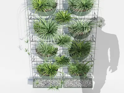 Painel jardim vertical 3D model