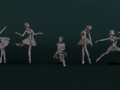 Ballerina Set05 3D model