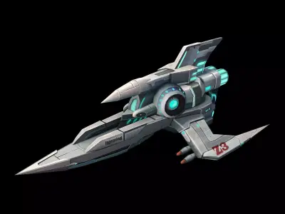 X battleship 01 3D model