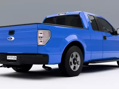 Ford F-150 XLT 2009 Low-poly 3D model
