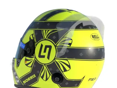 F1 McLaren Helmets 2023 3D model
