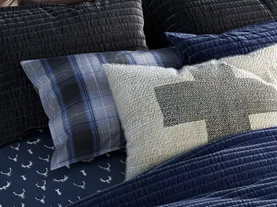 RH Logan bedroom set 3D model