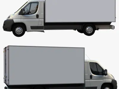 L4H1 truck isothermal van 3D model