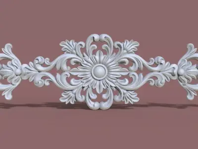 Furniture wood carving file stl for 3D print model 2256W 3D print model