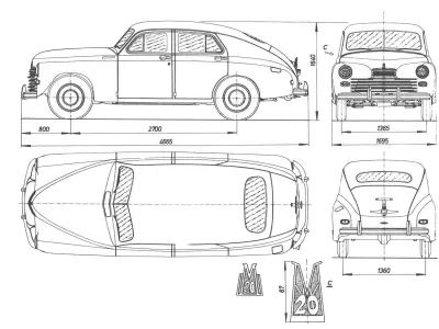 Car Old mobile 3D model