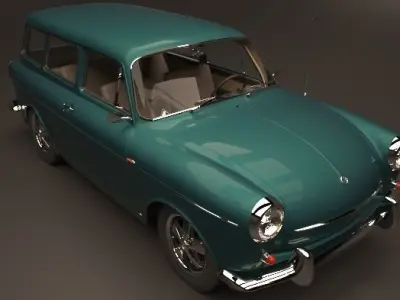 Volkswagen Type 3 squareback 1963 3D model