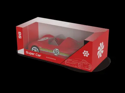 Cars and action games Toy Car Low-poly 3D model