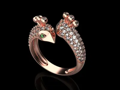 peacock ring   110 3D model