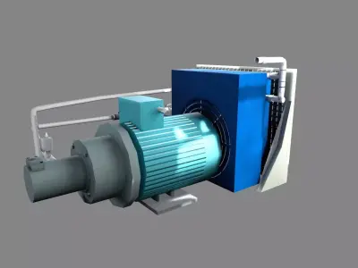 Pump Lowpoly 3D Model Low-poly 3D model