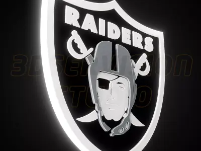 Las Vegas Raiders logo - Cinematic - 3D print 3D model