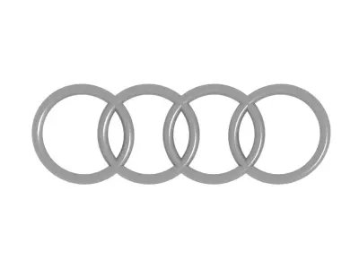 Audi emblem Low-poly 3D model