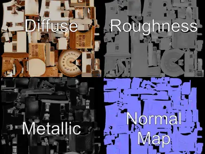 Traditional Indian House Model Pack Low-poly 3D model