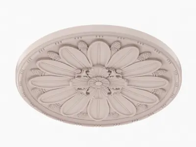 Classic Ceiling Medallion 45 3D model