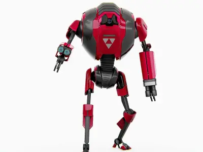 MILITARY DROID F-50 Rigged for Unreal Engine - Unity - MIXAMO 3D model