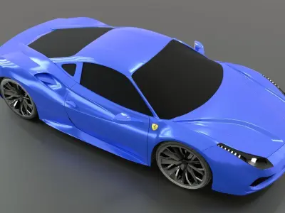 Ferrari 488  3D model