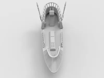 Jabba The Hutt Sand Skiff Ship 3d model 3D print model