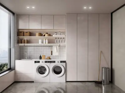Kitchen Interior Scene 3D model