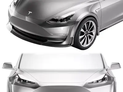 Tesla Model 3 racecar 3D model