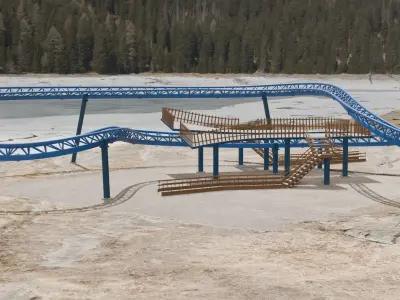 Rollercoaster 3D model Low-poly 3D model