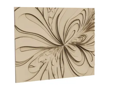 decor set wall panel wall  relief mural CNC 29 3D model