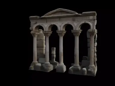 Ancient Roman Ruins Classical Archway   3D model