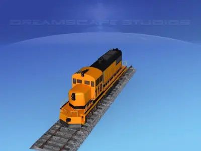 Diesel Locomotive V11 3D model