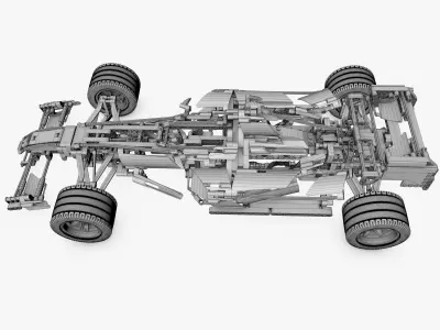 Lego 8674 F1 Racers 3D model