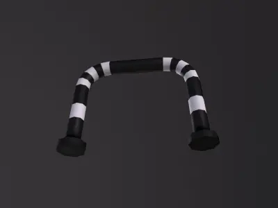 Barrier 3D Model Low-poly 3D model