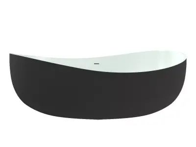 71 Inch Oval Freestanding Tub Stone Resin Center 82972106189 3D model