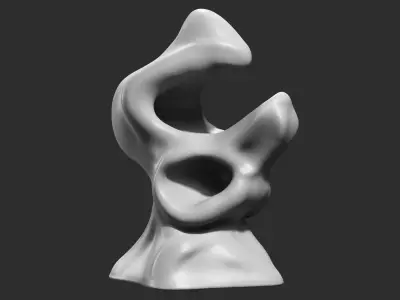 Modern Abstract Decorative sculpture 3d print model 55 3D print model