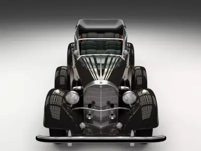 Mercedes 770K Staff Car 3D model