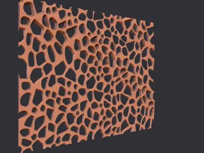 Organic wall hanging 3D print model