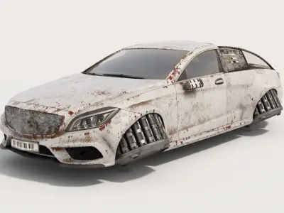 HoverCar mercedes benz cls 3D model