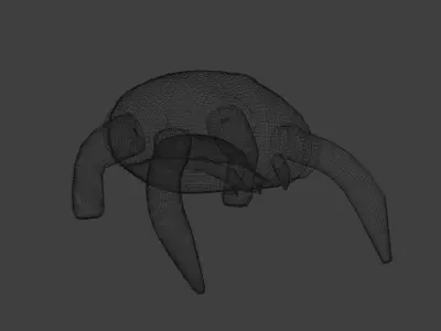 Half-Life Head Crab Free low-poly 3D model
