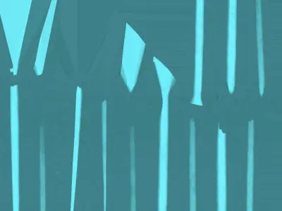 024 KIKI TURQUIOSE Low-poly 3D model