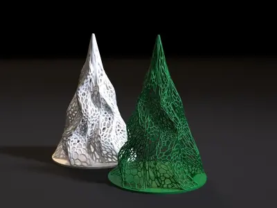 Christmas tree 3D print model 3