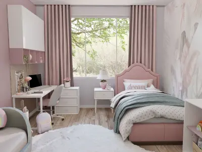 Kids Room 1 Blender Scene 3D model