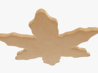 Cookie snowflake Christmas 3D model
