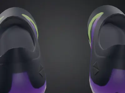 Football boots Low-poly 3D model